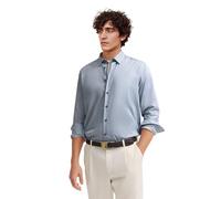 Businesshemd BUGATTI "Easy-Care Funktion", Herren, Gr. XL, Normalgrößen, 370, marine, Canvas, 100% Baumwolle, bedruckt, normal, Hemden, mit Under-Button-Down Kragen (62759218-XL) 370, marine