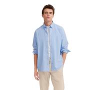 Langarmhemd BUGATTI Gr. L, Normalgrößen, blau (hellblau) Herren Hemden Langarm mit Brusttasche (46829842-L)