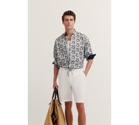 Langarmhemd BUGATTI, Herren, Gr. XXL, Normalgrößen, bunt (550, mehrfarbig), 100% Baumwolle, geblümt, normal, eckige 2-Knopf-Manschette, Hemden, mit Button-Down-Kragen (32131353-XXL) 550, mehrfarbig