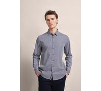 Langarmhemd BUGATTI Gr. XXL, Normalgrößen, blau (marine) Herren Hemden (66918523-XXL) marine