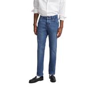 5-Pocket-Jeans BUGATTI "Basic Essentials", Herren, Gr. 36, Länge 32, blau (hellblau), 92% Baumwolle, 6% Polyester, 2% Elasthan, Jeans 5-Pocket-Jeans, Flexcity-Stretch (16637061-36) hellblau