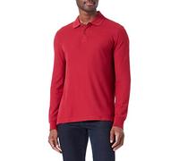bugatti Herren Langarm-Poloshirt klassisches Basic-Polo in Pique Ware
