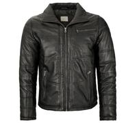 Bugatti - Herren Lederjacke Lammnappa schwarz : 52