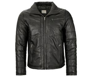 Bugatti - Herren Lederjacke Lammnappa schwarz : 54
