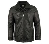 Bugatti - Herren Lederjacke Lammnappa schwarz : 60