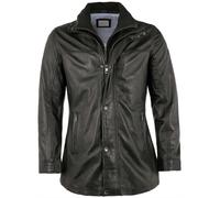 Bugatti - Herren Lederjacke Longjacke Lammnappa schwarz : 58