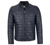 Bugatti - Herren Lederjacke Steppjacke Lammnappa navy : 54
