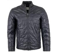 Bugatti - Herren Lederjacke Steppjacke Lammnappa navy : 56
