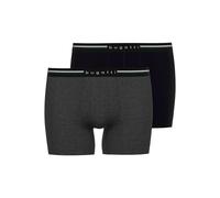 bugatti Herren Long Pants (DE/NL/SE/PL, Alphanumerisch, L, Regular, Regular, 931 - Schwarz/Grau Melange)