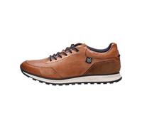 bugatti Herren Low-Top Sneaker, Männer Halbschuhe, Wechselfußbett,Sportschuhe,Freizeitschuhe,Turnschuhe,Laufschuhe,Cognac (6300),45 EU / 10 UK