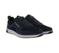 bugatti Herren Low-Top Sneaker Schnür-Schuhe mit Mesh-Einsätzen City-Schuhe 323-30704-5000 Dunkelblau 45