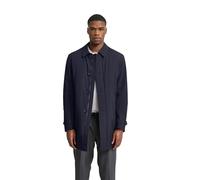 Bugatti Mantel Herren Umlegekragen Mikrofaser Blau Größe 50 (M)