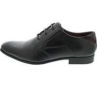 Bugatti Leder-Schnürschuhe in Schwarz - 38% | Größe 44 | Herren Schnuerschuhe