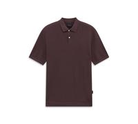Poloshirt BUGATTI "Regular Fit", Herren, Gr. L, braun (790, brombeere), 100% Baumwolle, unifarben, regular fit, ohne Ausschnitt, Shirts, Regular Fit Kurzarm Baumwolle Polokragen (67960638-L) 790, brom