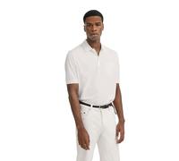 Poloshirt BUGATTI, Herren, Gr. M, 10, weiß, 50% Baumwolle, 50% Polyester, unifarben, casual, regular fit, ohne Ausschnitt, Kurzarm Bündchen, Shirts, mit Brusttasche (53916361-M) 10, weiß