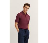 Poloshirt BUGATTI, Herren, Gr. 3XL, rot (980, bordeaux), 100% Baumwolle, unifarben, normal, ohne Ausschnitt, Rippbündchen, Shirts, mit Kontraststreifen und Bruststickerei (13274740-XXXL) 980, bordeaux