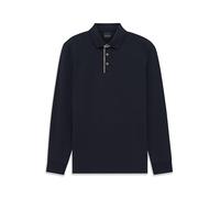 bugatti Regular Fit Poloshirt mit Kontrastkragen und Label-Stitching in Marine, Größe M