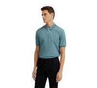 Poloshirt BUGATTI, Herren, Gr. XXL, 550, flaschengrün, 100% Baumwolle, unifarben, casual, normal, ohne Ausschnitt, Kurzarm Rippbündchen, Shirts, mit Kontraststreifen und Bruststickerei (48811236-XXL)