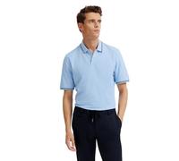 bugatti Polo-Shirt Herren Slim Fit Kurzarm Baumwoll-Piqué blau, XXL