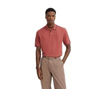 Poloshirt BUGATTI, Herren, Gr. L, 910, apricot, 100% Baumwolle, unifarben, normal, ohne Ausschnitt, Rippbündchen, Shirts, mit Kontraststreifen und Bruststickerei (54330664-L) 910, apricot