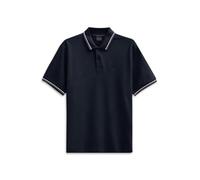 Poloshirt BUGATTI "Modern Fit", Herren, Gr. M, 390, marine, 100% Baumwolle, unifarben, casual, normal, ohne Ausschnitt, Kurzarm Rippbündchen, Shirts, Basic Essential aus Baumwolle (29663126-M) 390, ma