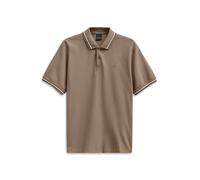 Poloshirt BUGATTI "Modern Fit", Herren, Gr. XL, 60, taupe, 100% Baumwolle, unifarben, casual, normal, ohne Ausschnitt, Kurzarm Rippbündchen, Shirts, Basic Essential aus Baumwolle (58031450-XL) 60, tau