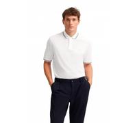 Poloshirt BUGATTI "Modern Fit", Herren, Gr. XL, 10, weiß, 100% Baumwolle, unifarben, casual, normal, ohne Ausschnitt, Kurzarm Rippbündchen, Shirts, Basic Essential aus Baumwolle (92942319-XL) 10, weiß