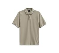 Poloshirt BUGATTI "Modern Fit", Herren, Gr. XL, 130, moos, 100% Baumwolle, unifarben, normal, ohne Ausschnitt, Rippbündchen, Shirts Poloshirt, Basic Essential aus Baumwolle (70141159-XL)