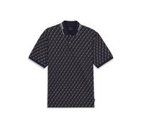Poloshirt BUGATTI, Herren, Gr. XXL, 390, marine, 52% Baumwolle, 44% Polyester, 4% Elasthan, unifarben, normal, ohne Ausschnitt, Shirts, mit auffälligem Print (78585751-XXL) 390, marine