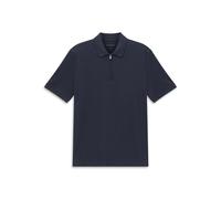 Poloshirt BUGATTI, Herren, Gr. M, 390, marine, 50% Baumwolle, 50% Polyester, unifarben, normal, ohne Ausschnitt, Shirts, mit kurzem Reißverschluss (32823631-M) 390, marine