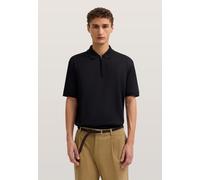 Poloshirt BUGATTI, Herren, Gr. XL, 290, schwarz, 50% Baumwolle, 50% Polyester, unifarben, normal, ohne Ausschnitt, Shirts, mit kurzem Reißverschluss (40635065-XL) 290, schwarz