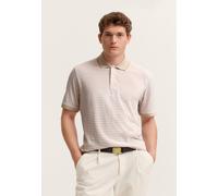 Poloshirt BUGATTI, Herren, Gr. XL, 40, beige, 60% Baumwolle, 40% Polyester, unifarben, normal, ohne Ausschnitt, Shirts, Modern Fit aus einem Baumwoll-Mix (52846547-XL) 40, beige