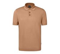 Poloshirt BUGATTI, Herren, Gr. M, beige (60, taupe), 75% Baumwolle, 25% Polyacryl, unifarben, regular fit, ohne Ausschnitt, Rippbündchen, Shirts, mit Knopfleiste (25874615-M) 60, taupe