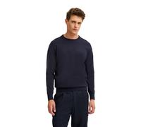 bugatti Herren Pullover Regular Fit O-Neck Premium Cotton Basic Baumwolle Rundhals