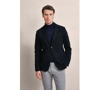 Sakko BUGATTI, Herren, Gr. 56, blau (marine), 65% Baumwolle, 35% Polyester, unifarben, normal, Manschette, Sakkos, mit aufgesetzten Taschen (28066042-56) marine