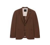 Sakko BUGATTI "Regular Fit", Herren, Gr. 48, braun (70, braun), 62% Polyester, 33% Viskose, 5% Elasthan, unifarben, regular fit, Sakkos Sakko, mit Stretch-Anteil (63423744-48) 70, braun