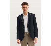Sakko BUGATTI "Jersey-Artikel", Herren, Gr. 58, schwarz (390, marine), 65% Polyester, 24% Viskose, 8% Polyamid, 3% Elasthan, unifarben, regular fit, Sakkos Sakko, mit Stretch Funktion (13448522-58) 39