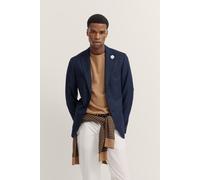 Sakko BUGATTI, Herren, Gr. 56, blau (390, marine), 100% Wolle, unifarben, normal, Manschette, Sakkos, aus Wolle (83416925-56) 390, marine