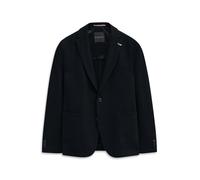 Sakko BUGATTI "Modern Fit", Herren, Gr. 52, blau (390, marine), 60% Polyester, 40% Baumwolle, unifarben, normal, Manschette, Sakkos Sakko, klassisch & elegant mit Stretch-Futter (90967831-52) 390, mar