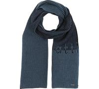 bugatti Herren Schal mit Schriftzug - 30 x 180 cm - Winterschal mit Rippenmuster