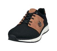 bugatti Herren Schlupfstiefel, Männer Stiefel Kaltfutter,schnürschuhe,Sneaker,sportlich,leicht,flexibel,modisch,Black/Cognac (1063),43 EU/EU UK