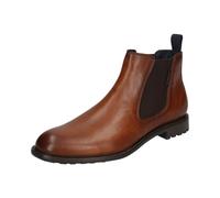Stiefelette BUGATTI "bugatti Stiefelette Leder/Textil", Herren, Gr. 43, braun (cognac), Leder, Textil, casual, Schuhe (45859940-43) cognac
