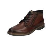 bugatti Herren Schnür-Stiefeletten 311AOC303100-6400 Weite Breit Reißverschluss Leder mid-Brown 45 EU