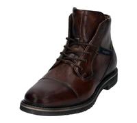Bugatti Herren Schnürstiefelette 3318373A4100-6400 Leder Reißverschluss Mittelbraun 42 EU