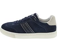Bugatti Fashion Ledersneaker Fido – Veloursleder mit Label-Badge Marine Größe 44