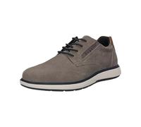 bugatti Schnürschuhe Herren Veloursleder grau, 44 (9.5)