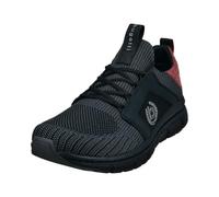 Sneaker BUGATTI, Herren, Gr. 40, schwarz, Textil, sportlich, Schuhe, Schnürschuh, Halbschuh, Freizeitschuh, Kontrastbesatz an der Ferse (44216630-40) schwarz