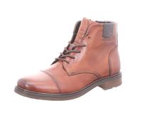Schnürboots BUGATTI, Herren, Gr. 44, braun (cognac), Leder, Basic, Schuhe Schnürboots, Stiefel, Schnürstiefelette, Business-Boots mit Reißverschluss (14989906-44) cognac