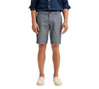 Bermudas BUGATTI, Herren, Gr. 54, Normalgrößen, 390, marine, 98% Baumwolle, 2% Elasthan, unifarben, normal, Hosen Bermudas, Modern Fit aus Baumwoll-Elasthan-Mix (73866011-54) 390, marine