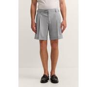 Shorts BUGATTI "Loose Fit", Herren, Gr. 50, Normalgrößen, 250, grau, 40% Wolle, 30% Baumwolle, 28% Polyester, 2% Elasthan, unifarben, loose fit, Hosen Shorts, aus Woll-Baumwoll-Mix mit Struktur (64750